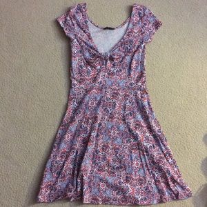 pink short sleeve dress